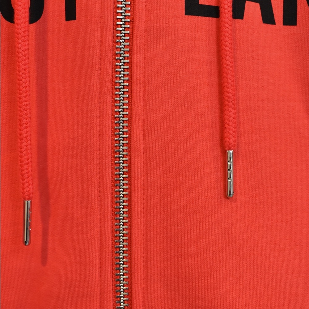 HELMUT LANG Red Campaign Logo Hoodie - Picture 5 of 8